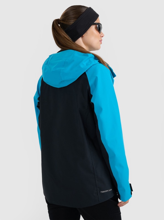 Damska kurtka trekkingowa 4F 4FWAW25TTJAF1011 - niebieska
