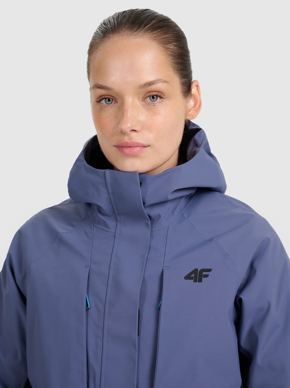 Damska kurtka trekkingowa 4F 4FWAW25TTJAF1011 - niebieska