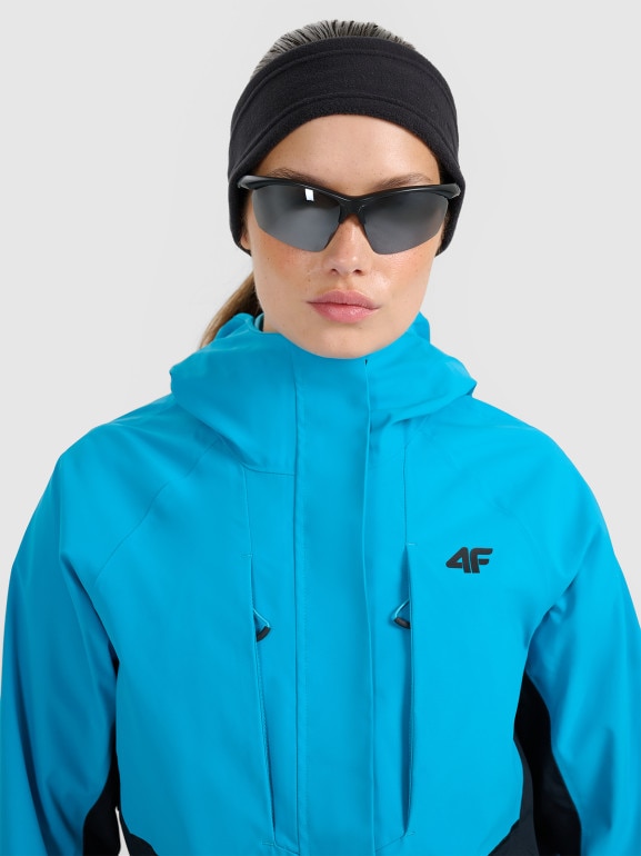 Damska kurtka trekkingowa 4F 4FWAW25TTJAF1011 - niebieska