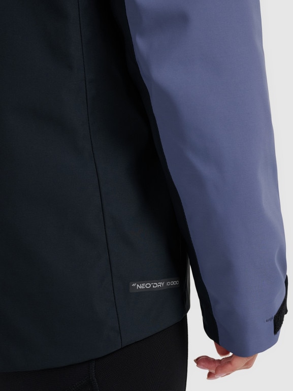 Damska kurtka trekkingowa 4F 4FWAW25TTJAF1011 - niebieska