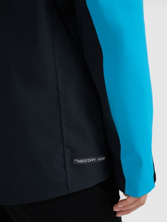 Damska kurtka trekkingowa 4F 4FWAW25TTJAF1011 - niebieska