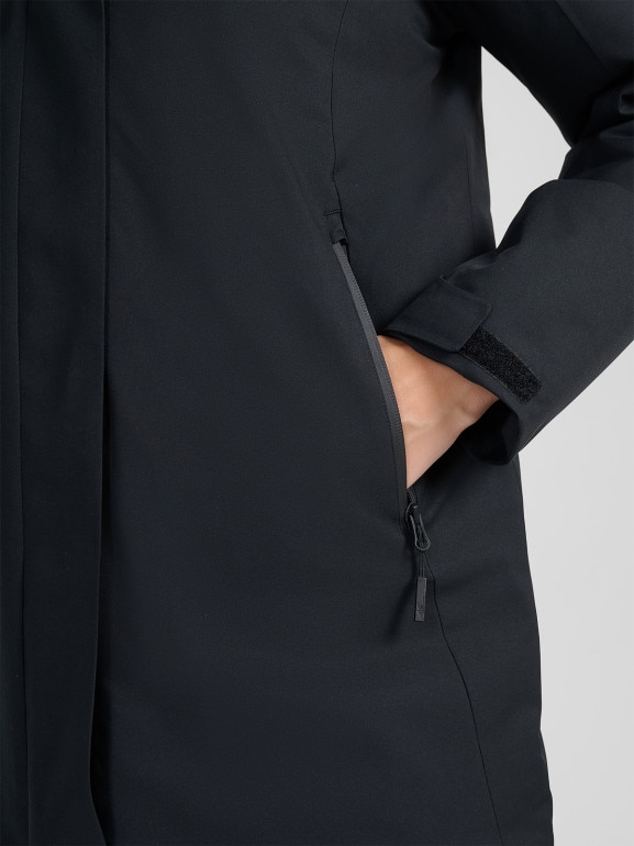 Damska parka zimowa 4F FRAW25TTJAF1027 - czarna