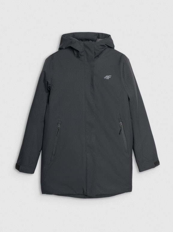 Damska parka zimowa 4F FRAW25TTJAF1027 - czarna