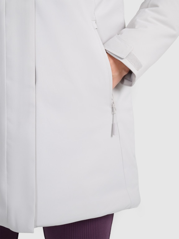 Damska parka zimowa 4F FRAW25TTJAF1027 - szara