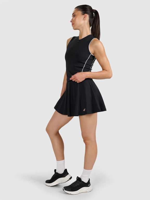 Damska spódnica tenisowa 4F 4FRAW25TFSKF020 - czarna
