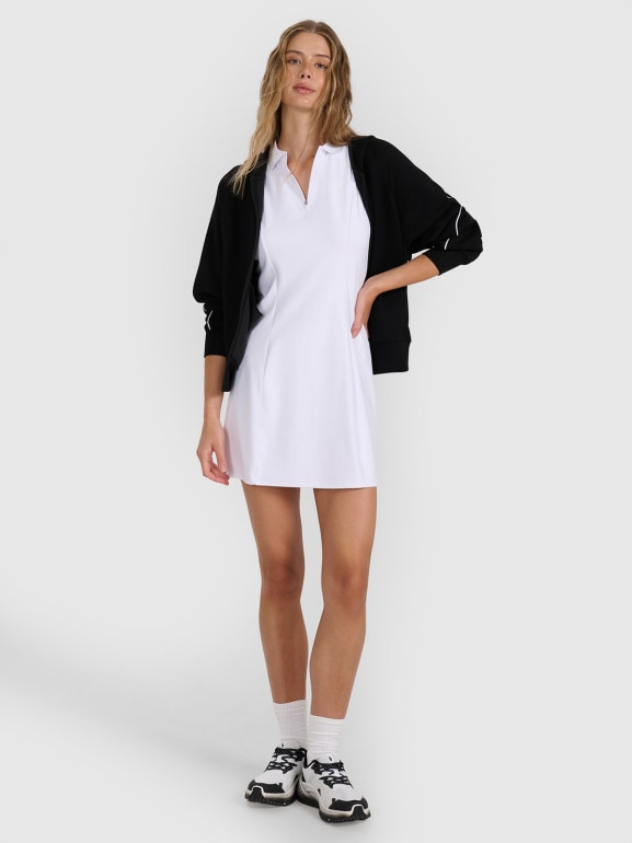 Damska sukienka tenisowa 4F 4FRAW25TDREF200 - biała