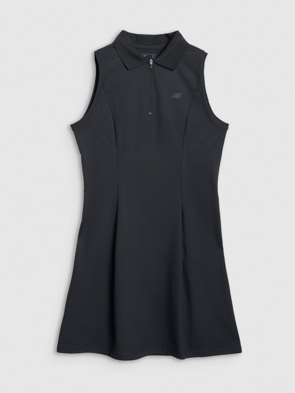 Damska sukienka tenisowa 4F 4FRAW25TDREF200 - czarna