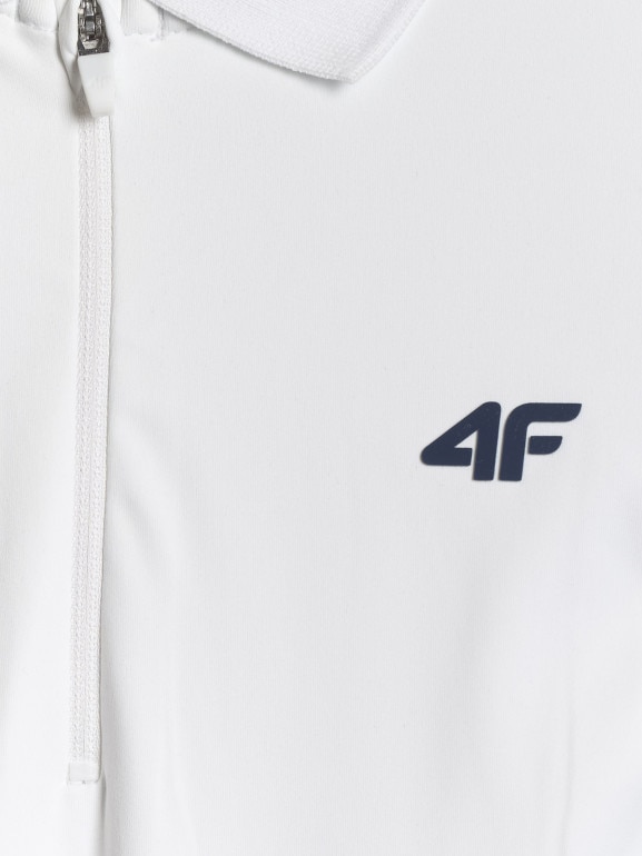 Damska sukienka tenisowa 4F 4FWSS26TDREF183 - biała