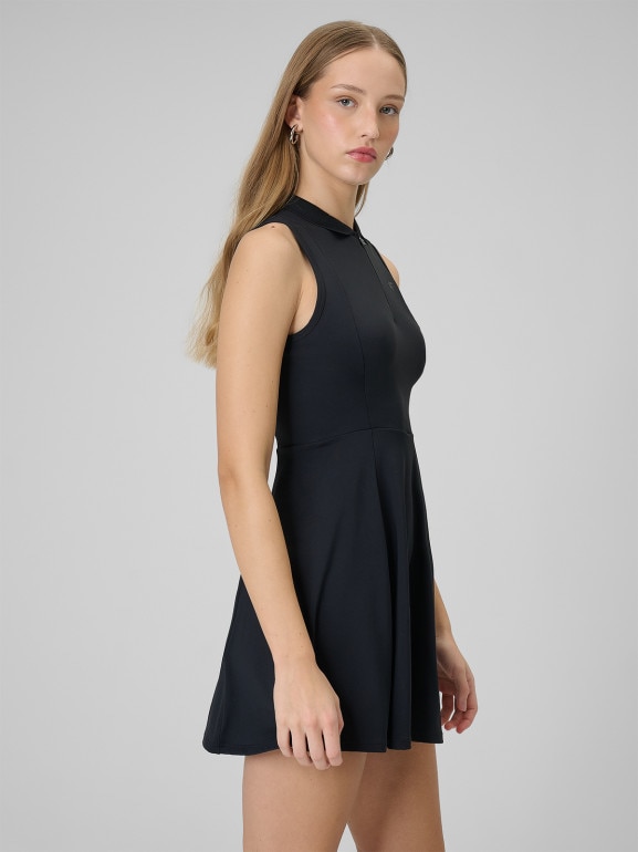 Damska sukienka tenisowa 4F 4FWSS26TDREF183 - czarna