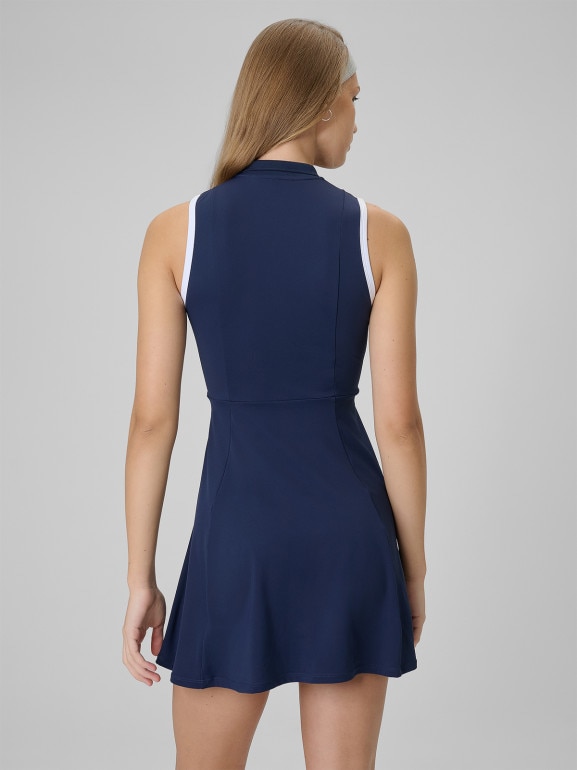 Damska sukienka tenisowa 4F 4FWSS26TDREF183 - granatowa