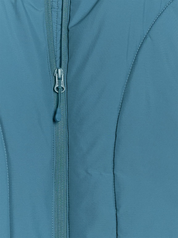 Damski bezrękawnik puchowy pikowany 4F 4FRAW25TVJAF294 - turkusowy