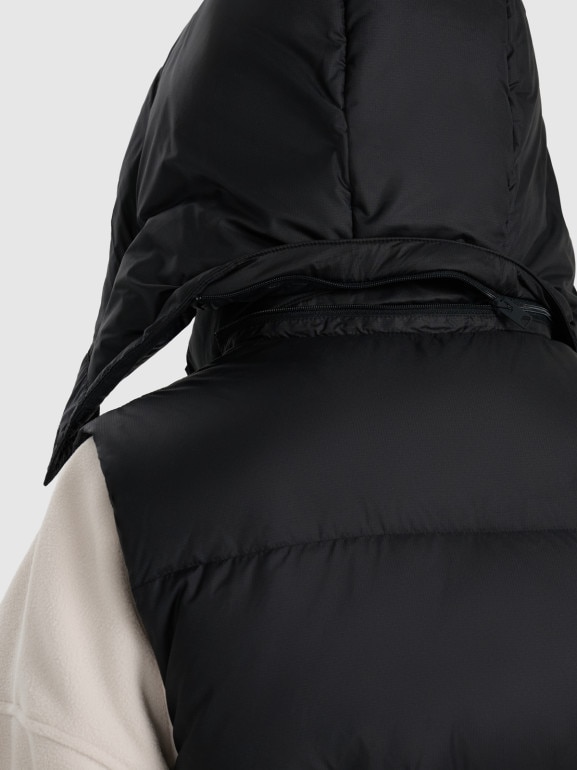 Damski bezrękawnik puchowy pikowany 4F 4FWAW25TVJAF223 - czarny