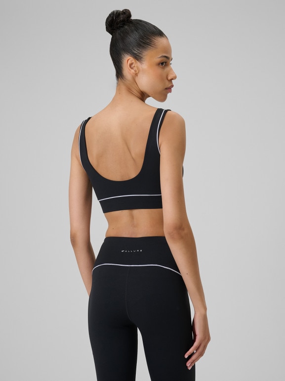 Damski biustonosz do jogi 4F 4FRSS26USBAF263 - czarny