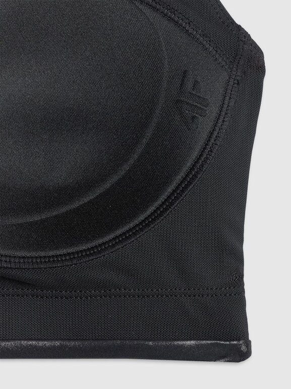 Damski biustonosz do jogi 4F 4FRSS26USBAF264 - czarny