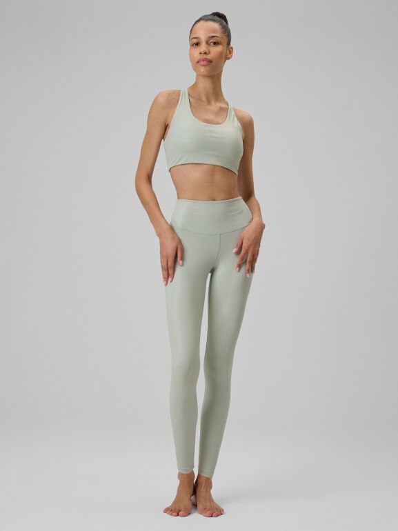 Damski biustonosz do jogi 4F 4FRSS26USBAF264 - miętowy