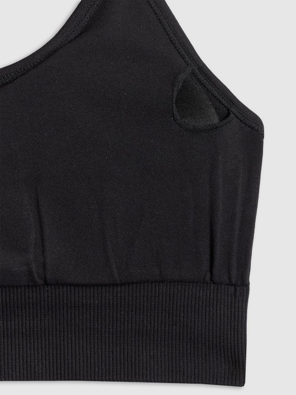 Damski biustonosz treningowy 4F 4FRSS26USBAF271 - czarny