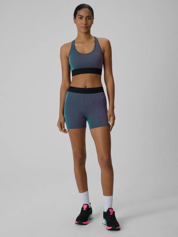 Damski biustonosz treningowy 4F 4FRSS26USBAF288 - multikolor