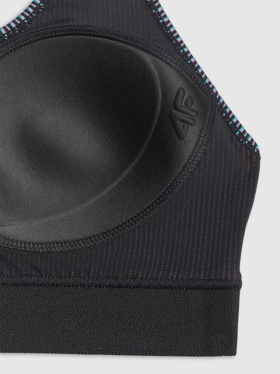 Damski biustonosz treningowy 4F 4FRSS26USBAF288 - multikolor