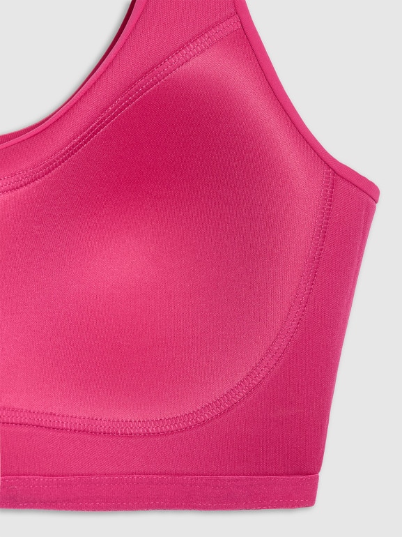 Damski biustonosz treningowy 4F 4FWAW25USBAF172 - różowy