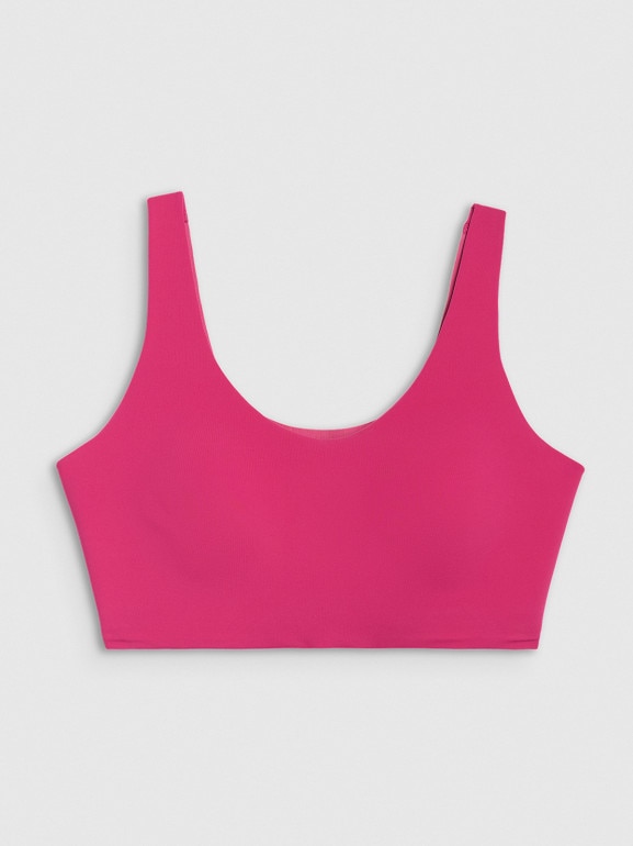 Damski biustonosz treningowy 4F 4FWAW25USBAF172 - różowy