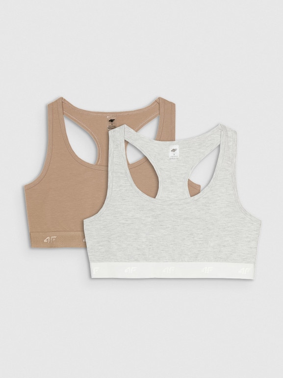 Damski biustonosz treningowy 4F 4FWMM00UBRAF036 - multikolor