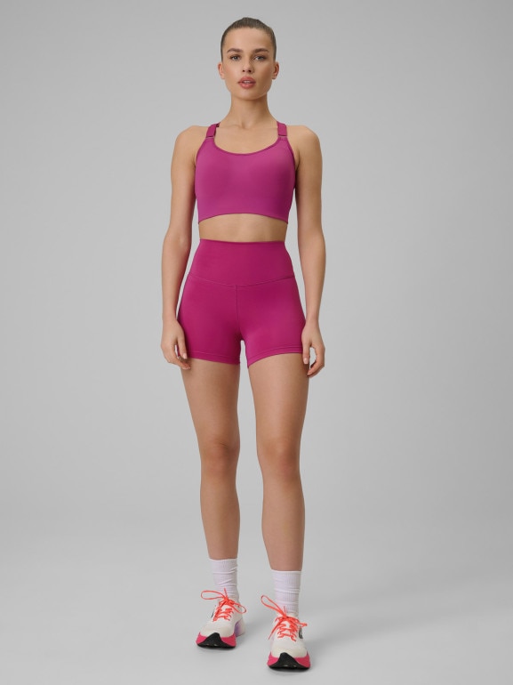 Damski biustonosz treningowy 4F 4FWSS26USBAF223 - różowy
