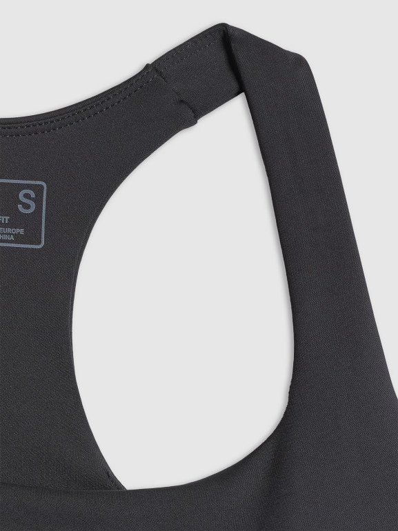 Damski crop-top treningowy 4F 4FWSS26TFSLF0751 - czarny