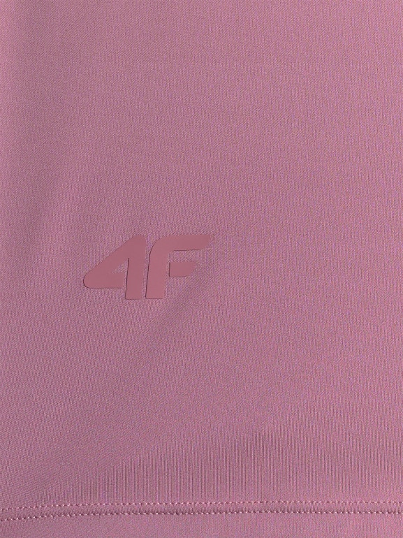 Damski crop-top treningowy 4F 4FWSS26TFSLF0769 - różowy