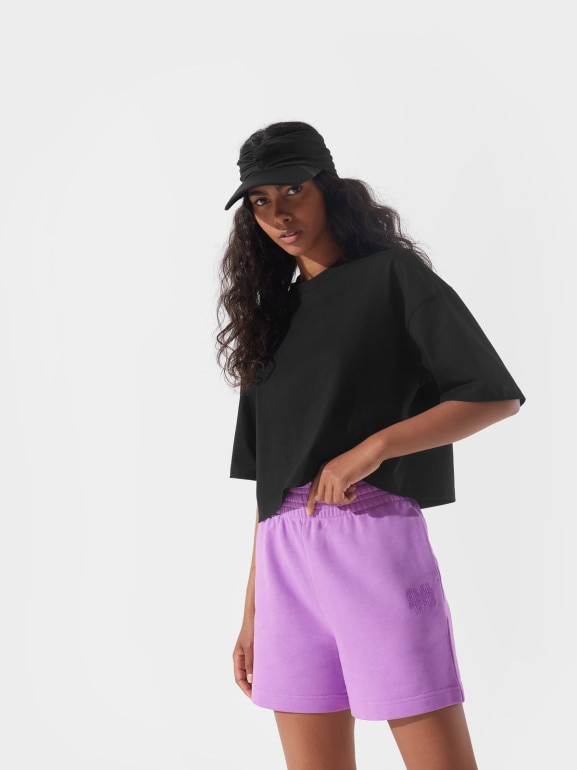 Damski daszek 4F 4FSSS23ACABF244 - czarny