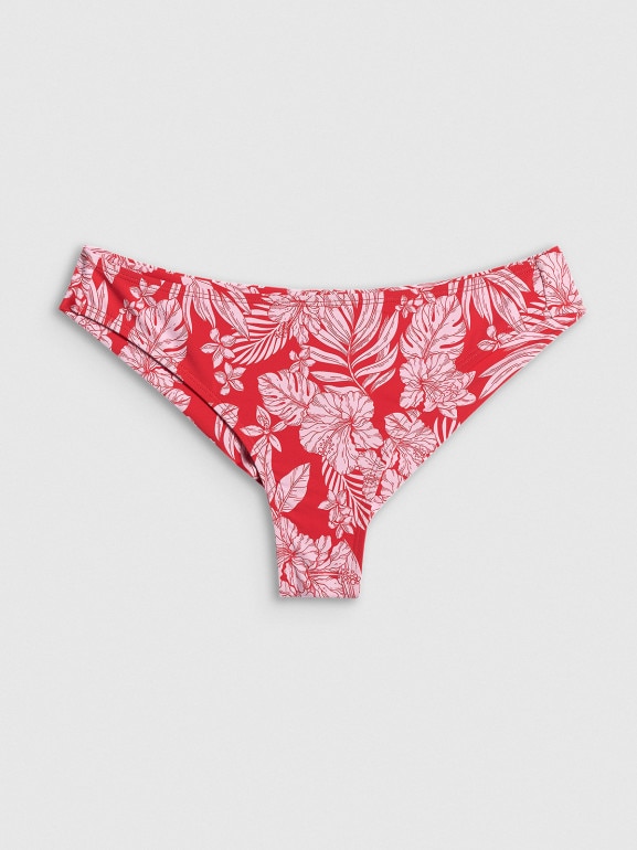 Damski dół od bikini 4F 4FRSS26UBKBF109 - czerwono-biały