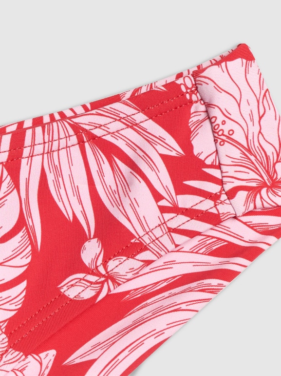 Damski dół od bikini 4F 4FRSS26UBKBF109 - czerwono-biały