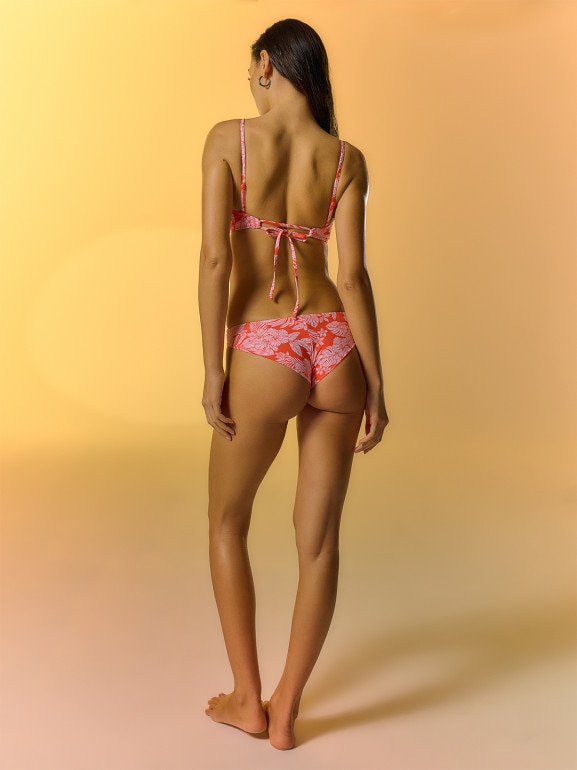 Damski dół od bikini 4F 4FRSS26UBKBF109 - czerwono-biały