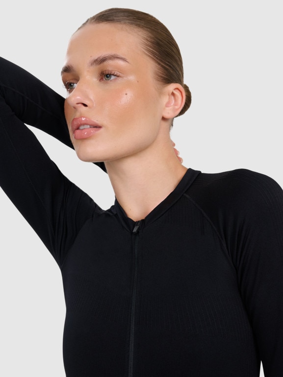 Damski kombinezon do jogi i pilatesu 4F 4FRAW25TJUMF063 - czarny