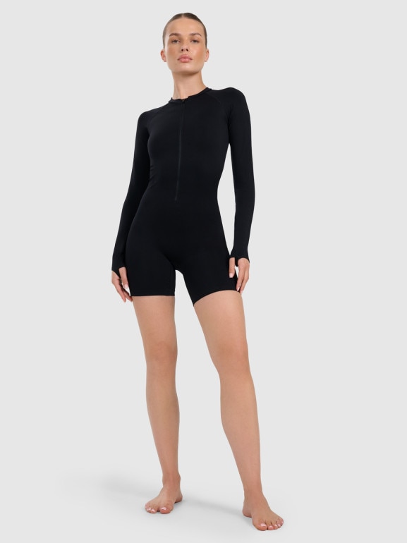 Damski kombinezon do jogi i pilatesu 4F 4FRAW25TJUMF063 - czarny