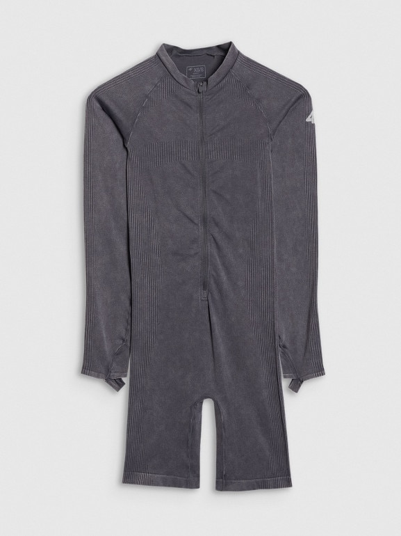 Damski kombinezon do jogi i pilatesu 4F 4FRAW25TJUMF063 - granatowy