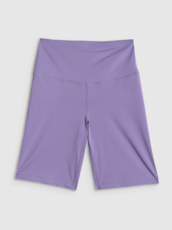 Damski legginsy kolarki treningowe 4F 4FWSS26TFSTF085 - fioletowe