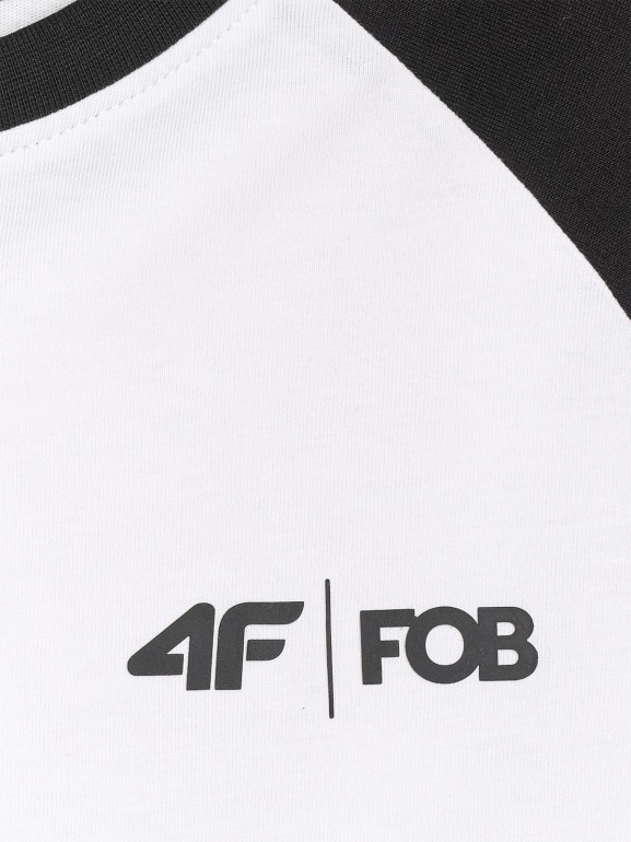 Damski longsleeve 4F 4FWAW25TLONF579 - biały