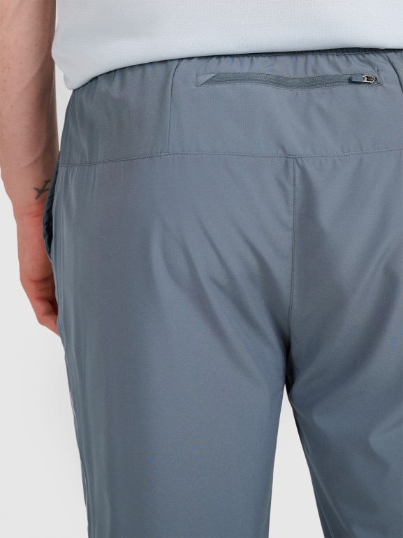 Męskie spodnie do biegania 4F 4FWAW25TFTRM1253 - szare