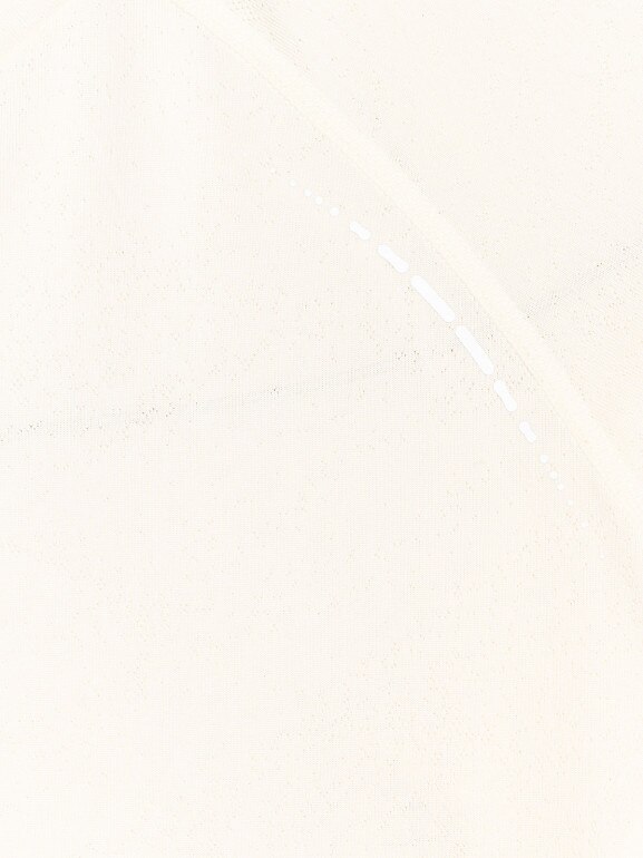 Damski longsleeve do biegania 4F 4FWAW25TFLOF415 - biały