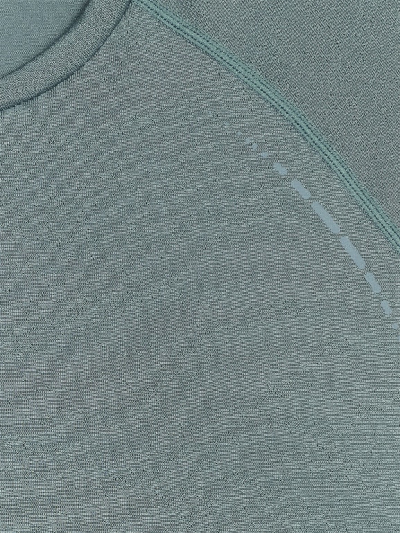 Damski longsleeve do biegania 4F 4FWAW25TFLOF415 - turkusowy