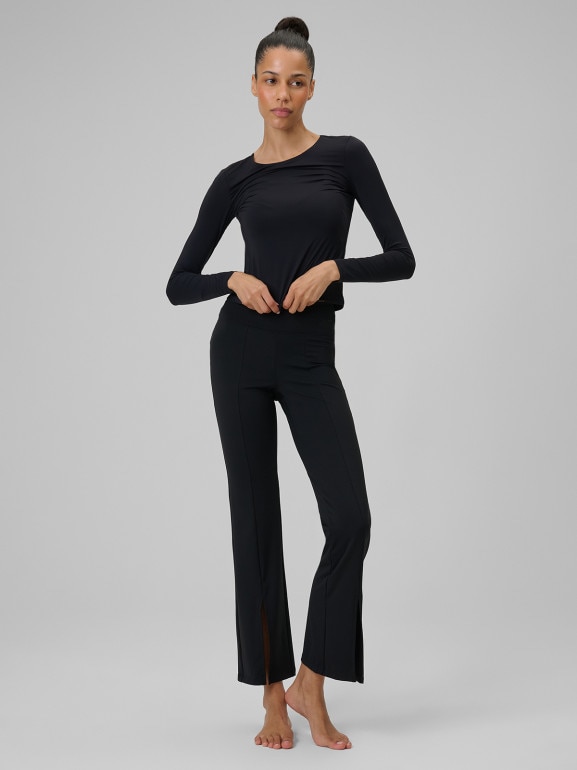 Damski longsleeve do jogi 4F 4FWSS26TFLOF501 - czarny