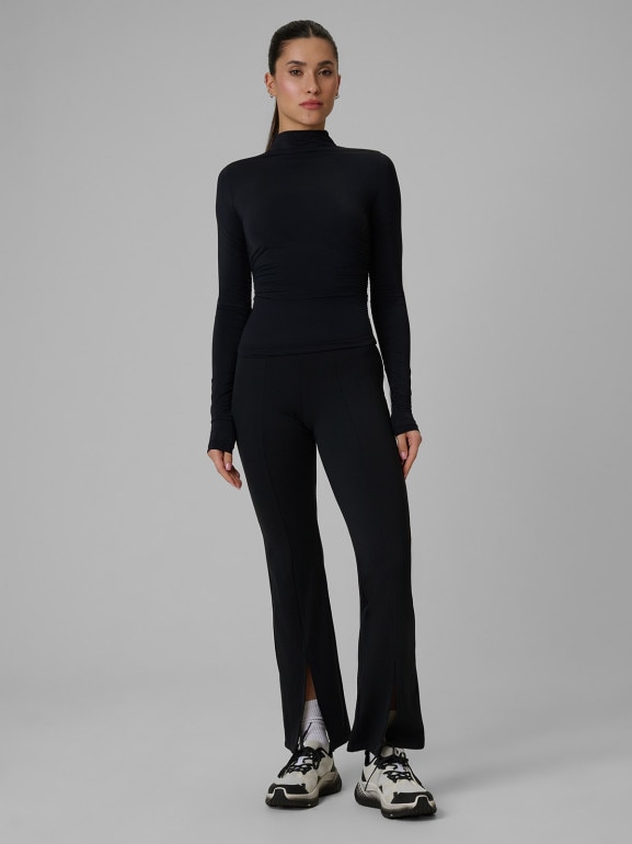 Damski longsleeve treningowy 4F 4FWSS26TFLOF502 - czarny