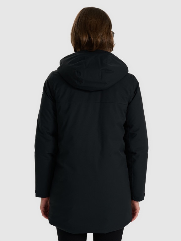 Damski płaszcz przejściowy 4F 4FWAW25TTJAF0786 - czarny
