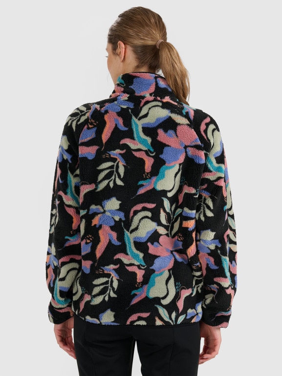 Damski polar rozpinany bez kaptura 4F 4FRAW25TFLEF499 - multikolor