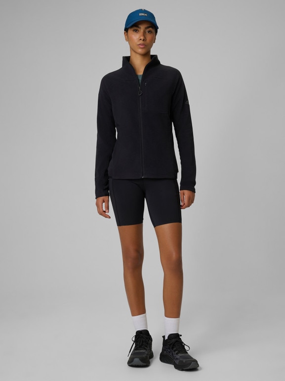 Damski polar rozpinany bez kaptura 4F 4FWSS26TFLEF382 - czarny