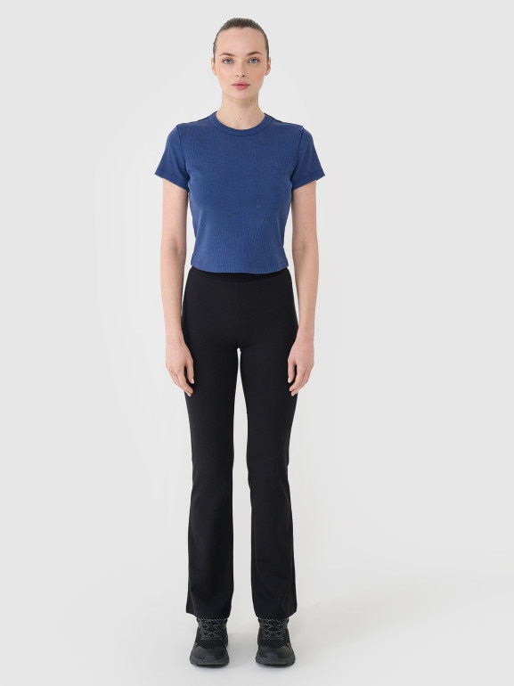 Damski t-shirt basic 4F 4FRSS25TTSHF2696 - granatowy