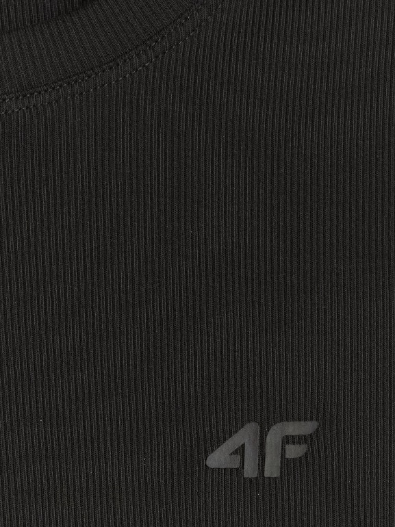 Damski t-shirt basic 4F 4FRSS26TTSHF3629 - czarny