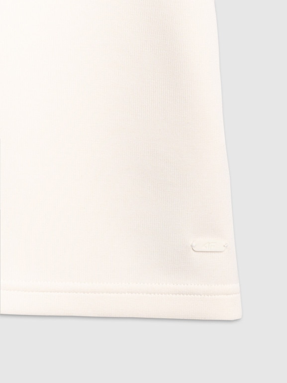 Damski t-shirt basic 4F 4FWAW25TTSHF2712 - biały