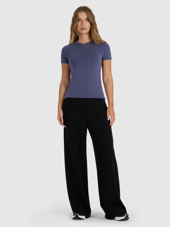 Damski t-shirt basic 4F 4FWAW25TTSHF2712 - niebieski