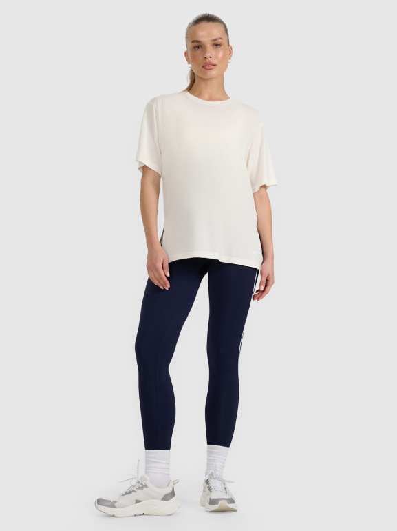 Damski t-shirt oversize 4F 4FRAW25TTSHF3408 - biały